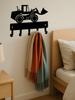 1pc Vintage Car Cup Hook Matte Black Iron Hanger, Rustproof Wall Decor for Garage Bathroom Bedroom