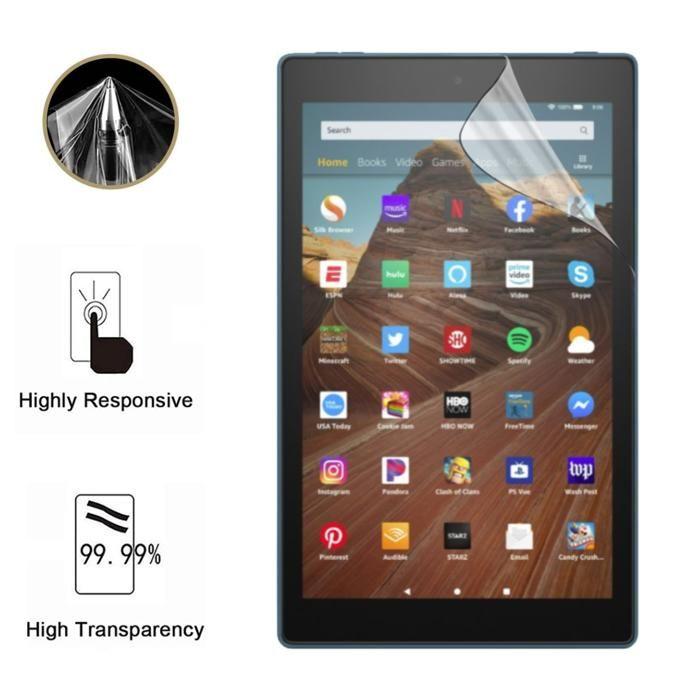 Displayschutzfolie - Phonillico - Amazon Fire HD 10 (2019) - 2er-Pack - Kratzfest - Ultradünn