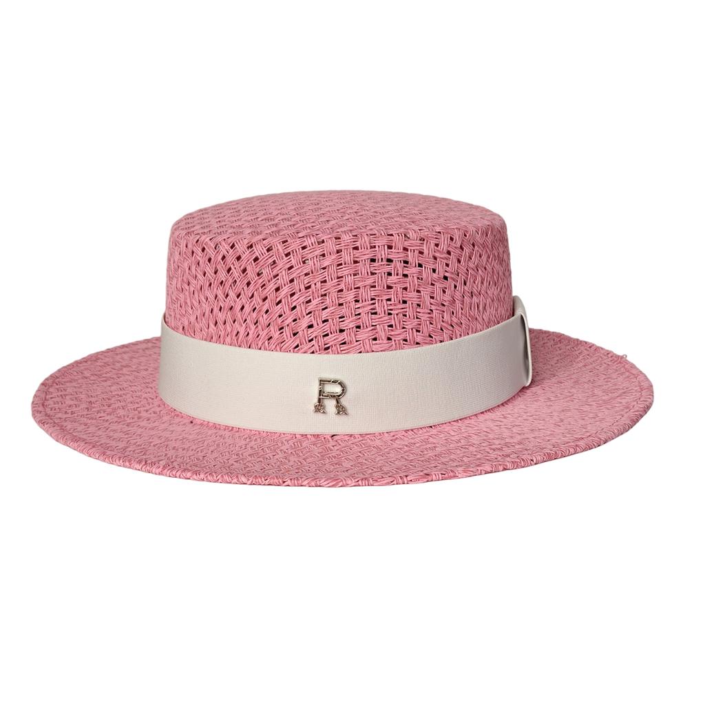 R High Quality Beach Sun Straw Hats For Women Uv Sun Protection Wide Brim Summer Straw Hat Hollow Design Boater Chapeau Femme
