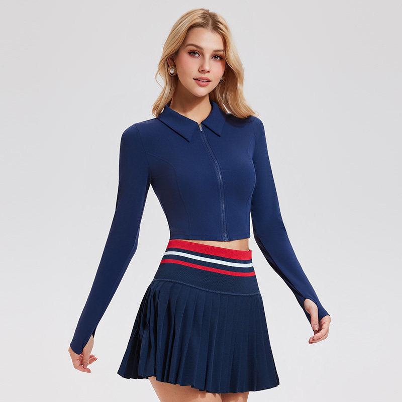 Women s Autumn/Winter Zipper Yoga Jacket - Slimming, Breathable, Long Sleeve, Stand Collar Sportswear C099 Medium