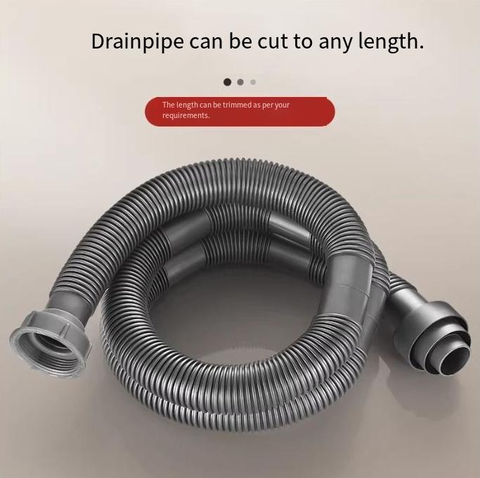 Dishwashing Bathroom Sink Drain Pipe Kitchen Accessories Anti-backflow Drain Pipe Set for Kitchen Household Sink Basin Pipe