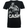 Johnny Cash Mens The Bird T-Shirt, Size: Medium, Color Black