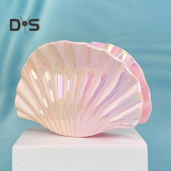 Haarspange Farbverlauf Hohles Design Muschelform Haarklammer Kunststoff Harz Material Starker Halt Hinterkopf Haarklammer