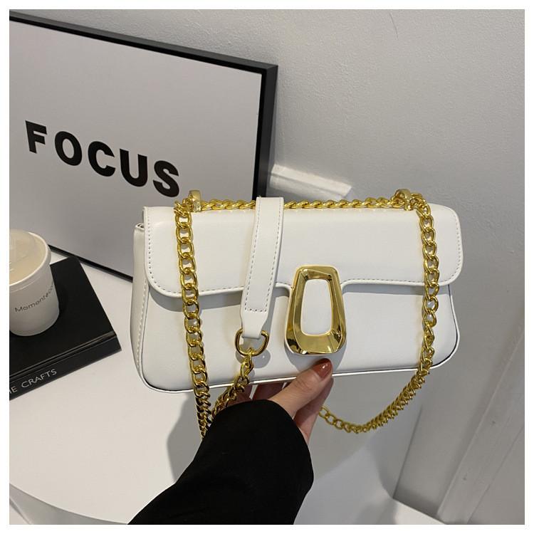 Trendy Casual 2023 Small Square Chain Bag Urban Minimalist Style Soft Pu Material
