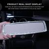 Sparkle Diamond Car Interior Rearview Mirror Bling Rhinestone Decor Accessories