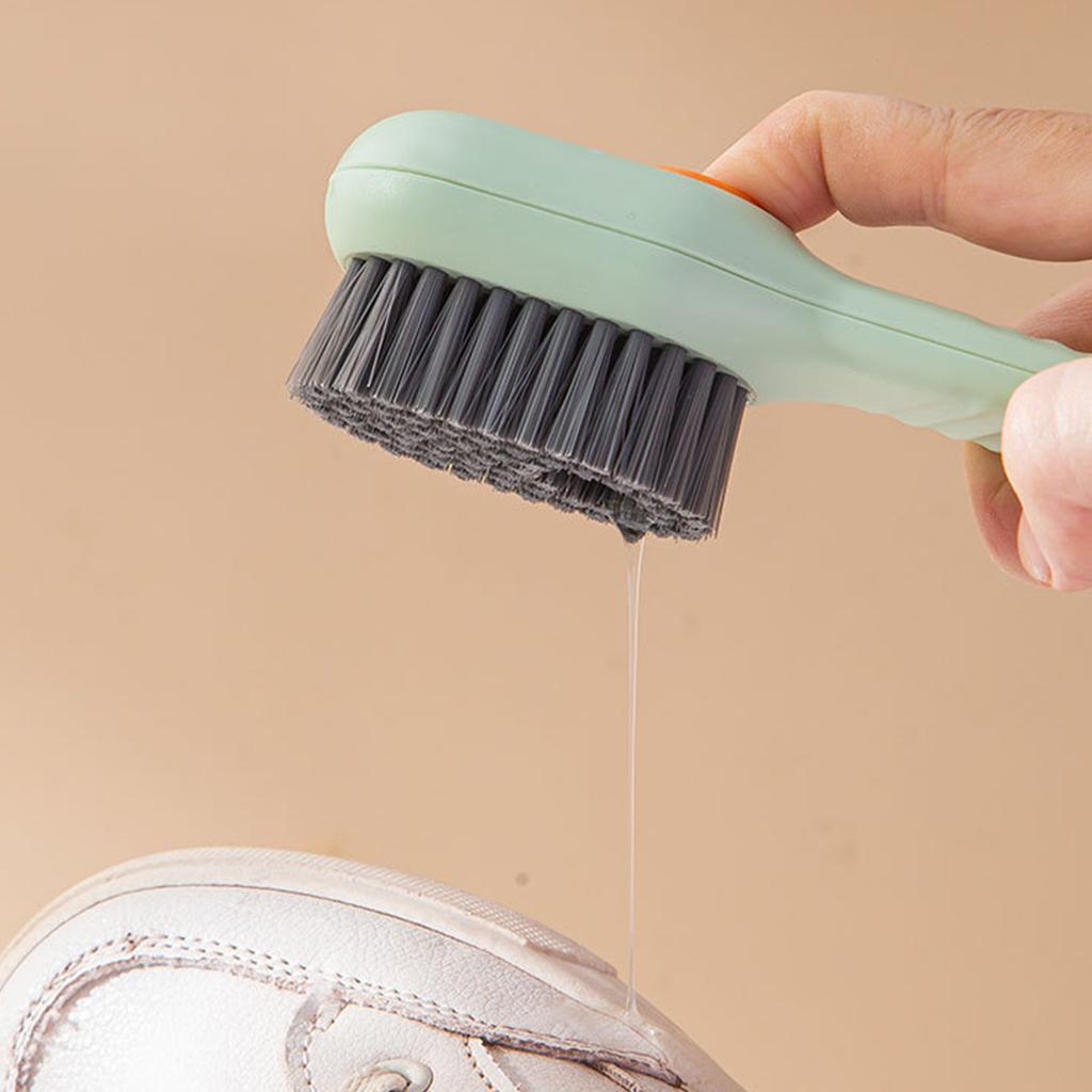 Liquid Shoe Clning Brush Multifunctional   Handle Soft   Laundry Scrub Brush Automatic Liquid Adding Brush for Bathroom