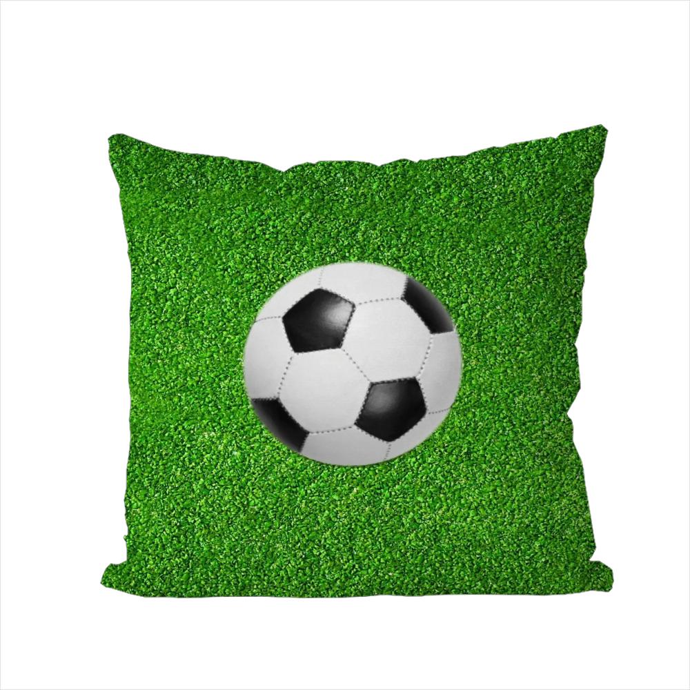 Football Pillow Case For Car Sofa Decorative Home Doublesided Print Plush Square Throw Pillow Cushion Cover