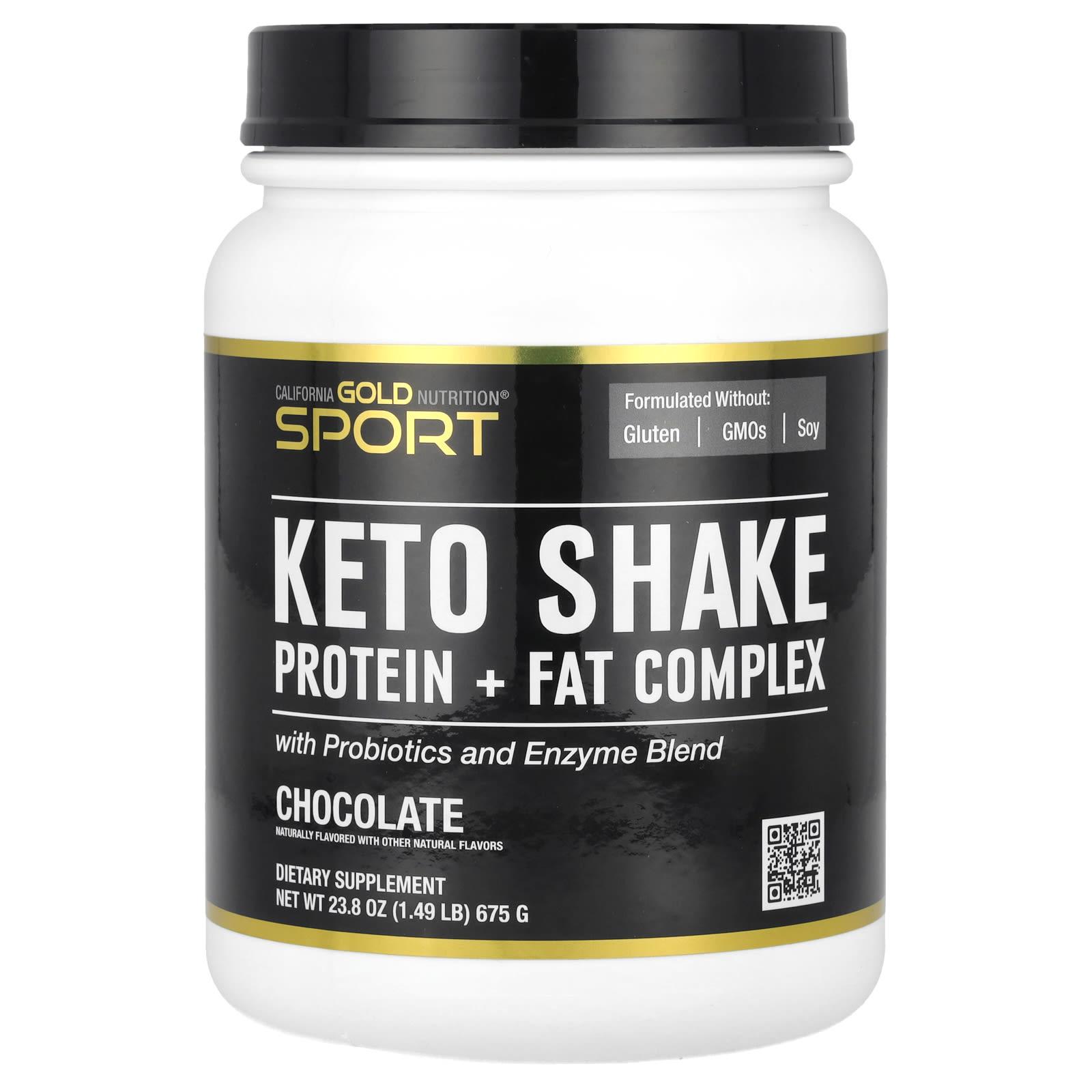 

California Gold Nutrition, Sport, Keto Shake, Chocolate, 1.49 lb (675 g)
