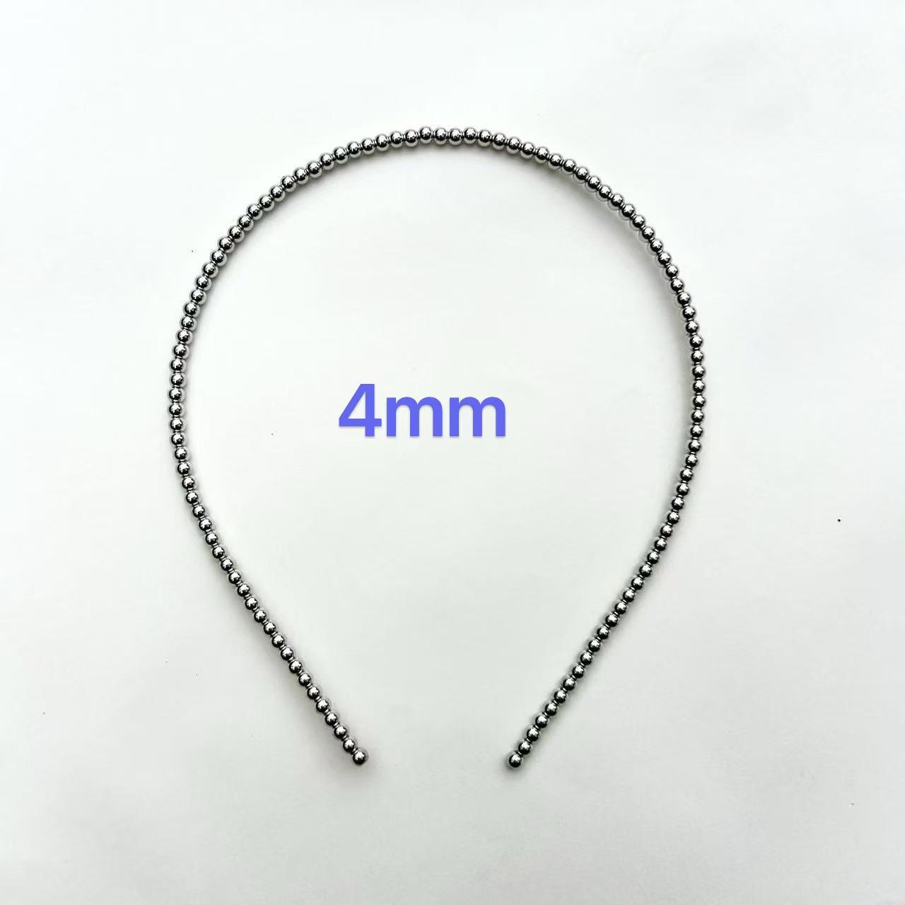 

Блогерский стиль серебристый жемчужный балетный ободок: Элегантный головной убор с нитью из бусин CCB