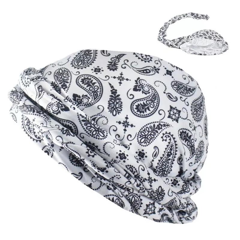 Men Women Paisley Print Headscarf Pirate Hat Outdoor Sport Cycling Bandana Sweat Absorbant Muslim Turban Bohe Style Head Wrap