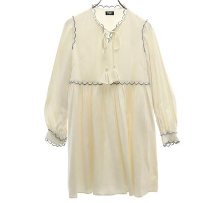 PAMEO POSE Made In Japan Long Sleeve One Piece F White System Women Used