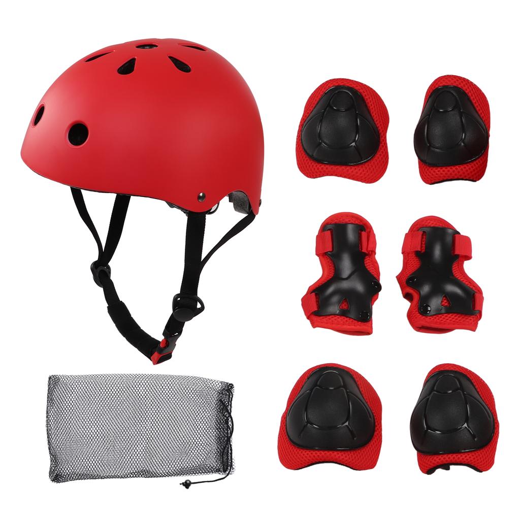 /set Children Safety Helmet Knee Elbow Pad Sets Breathable Riding Skating Protective Gear Set Children Sports Accessories