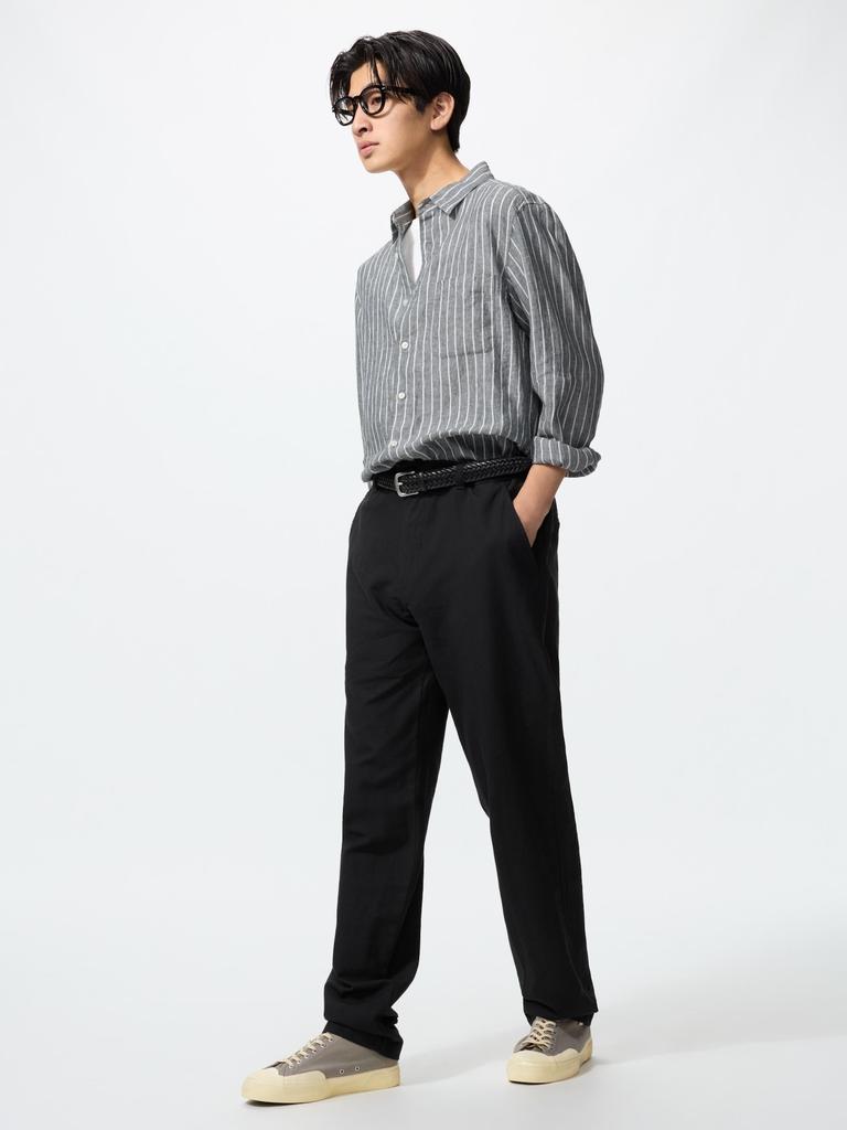 Uniqlo Japan Linen Blend Easy Pants Long