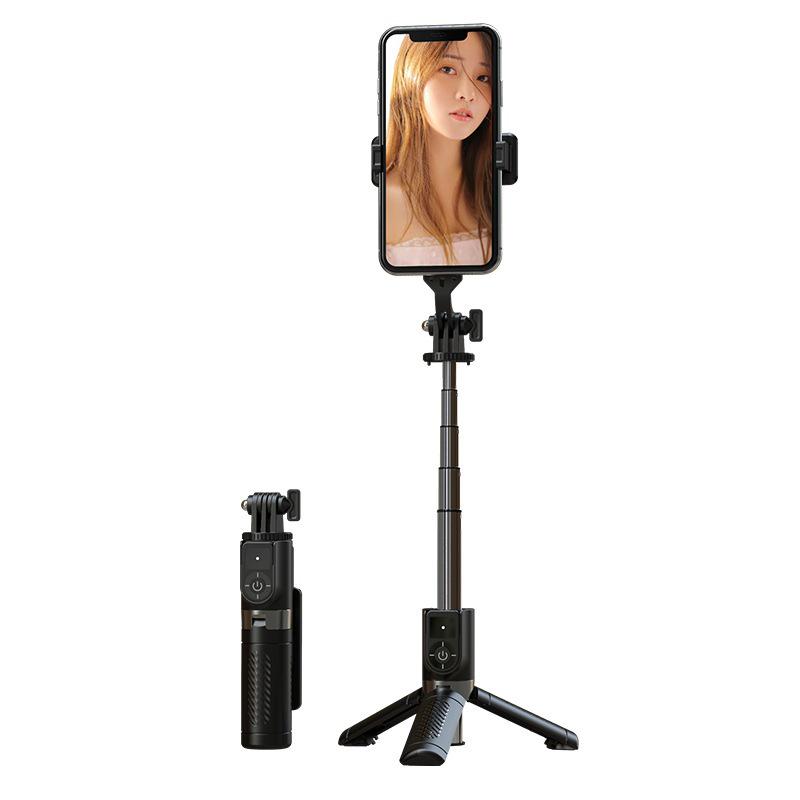 Mini Aluminum Alloy Bluetooth Selfie Stick Tripod for Live Streaming