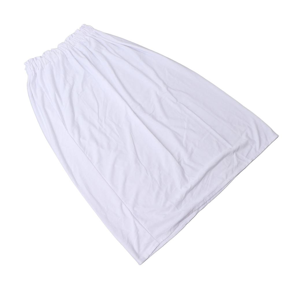 Toalha de Banho Feminina Envoltório Algodão Top Tubo Boob Saia Toalha de Banho Dree para Viagem Praia Branco