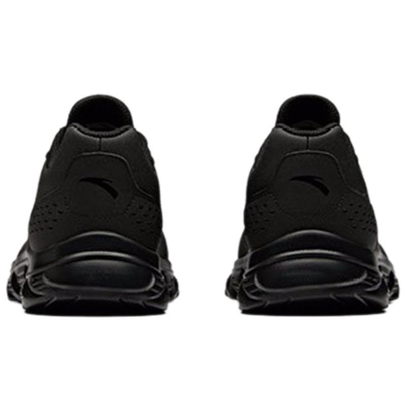 Anta Fabric Cushioning Slip Resistant Abrasion Resistant Lightweight Low top Casual Running Shoes Men's Black Sneakers 91835529-6