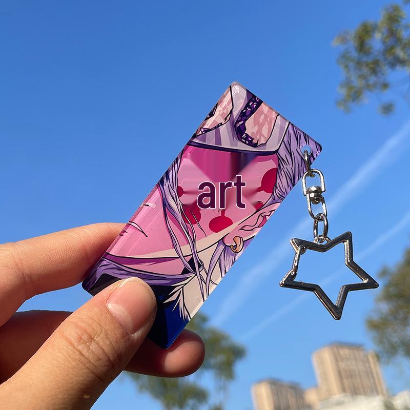 Demon Slayer Glowing Eyes Acrylic Keychain - Cartoon Pendant Gift