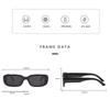 2pcs Unisex Gradient UV Blocking Rectangle Sunglasses Korean Ladies Rectangle Eyeglass Frame Frame Design Retro Sunglasses