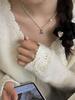 Su Chuang S925 Sterling Silver Little Bear Necklace with Freshwater Pearl - New Style Luxury Clavicle Chain