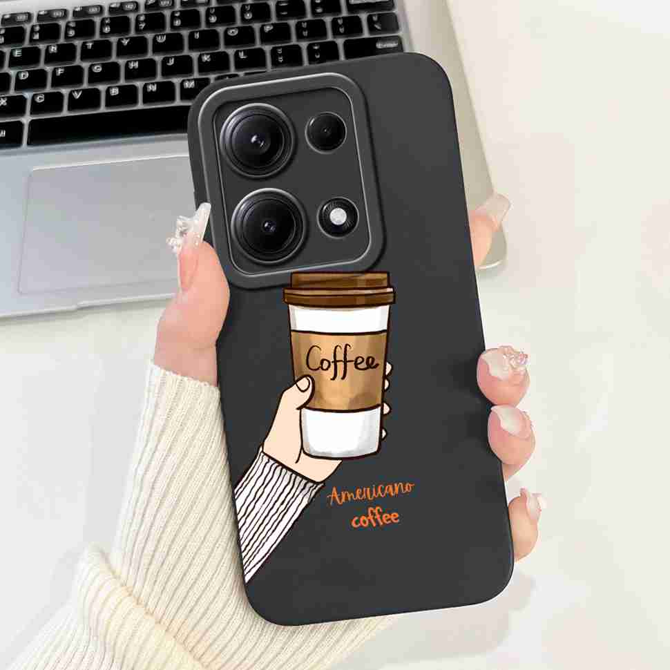 Simple Silicone Case For Redmi Note14s 4G Capa Lovely Panda Rabbit Shockproof Back Cover For Xiaomi Redmi Note 14S Phone Shell