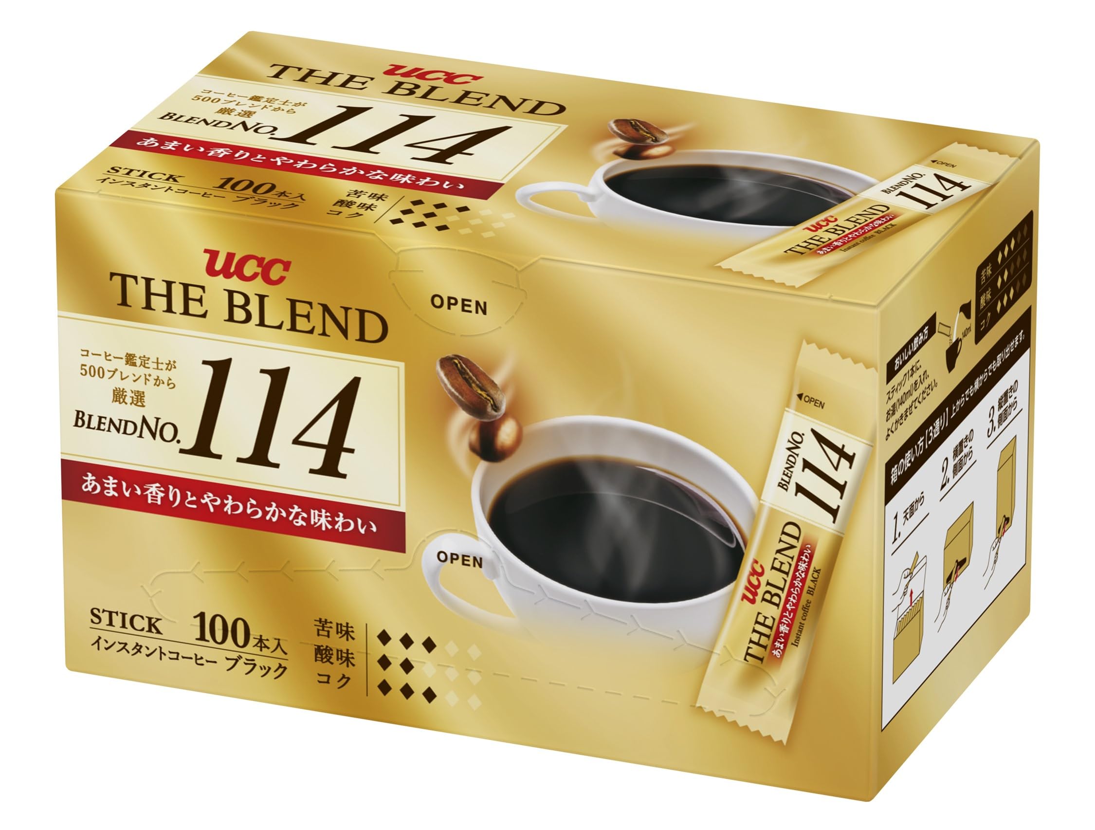 

Кофейные стики The Blend UCC 114 (100 палочек) [Растворимый кофе] [Эксклюзив для EC]