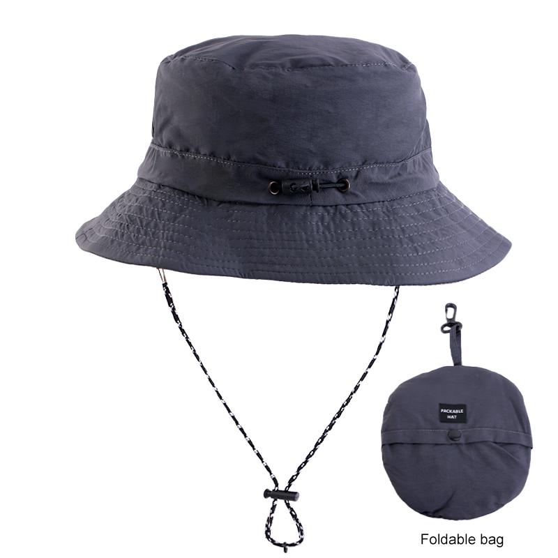 New Unisex Outdoor Fisherman Hat Waterproof Fishing Climbing Tourism And Hiking Foldable Bob Bucket Sunhats Mens Panama Bucket
