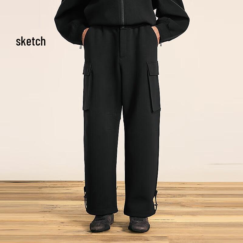 

CROQUIS Men s Loose Straight Workwear Sweatpants M