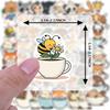 35-100pcs Animal Cup Sticker Album Scrapbooking Decoration Sticker Kawaii Stationery Teacher Reward Stickers Deco Luggage Laptop
