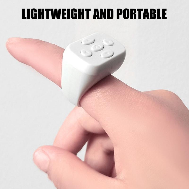 Scrolling Rings Bluetooth-Compatible Remotes Control for Video Scrolling Electronic Book Page Turning Long Battery Life