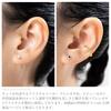 LOKUMI Made in 18K K18 Petite Pave Flower Nickel x Earrings, Japan, Gold, Post, K18, Hypoallergenic, Flower, Women's, Simple, Small, 18K, Flower,