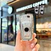 White Diamond TPU Remote Key Case For BMW 1 3 5 7 Series X3 X4 X5 X6 F10 F20 F30 F25 F31 M3 F34 F11 F15 F16 Key Cover Keychain