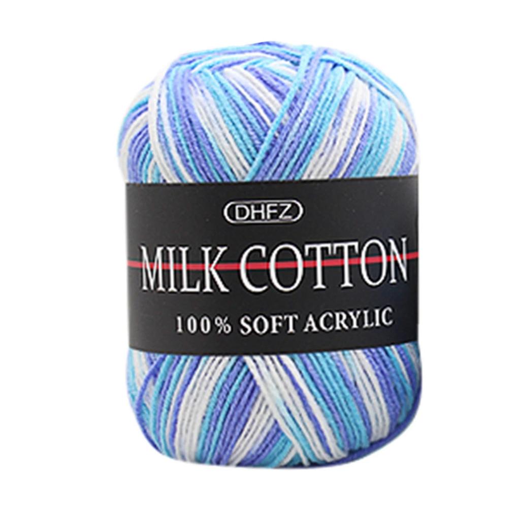 Colorful Hand Knitting 50g Knitting Crochet Milk Soft Baby Cotton Wool Yarn