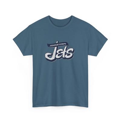 Defunct Hockey Team Johnstown Jets Printed Vintage Logo T Shirt