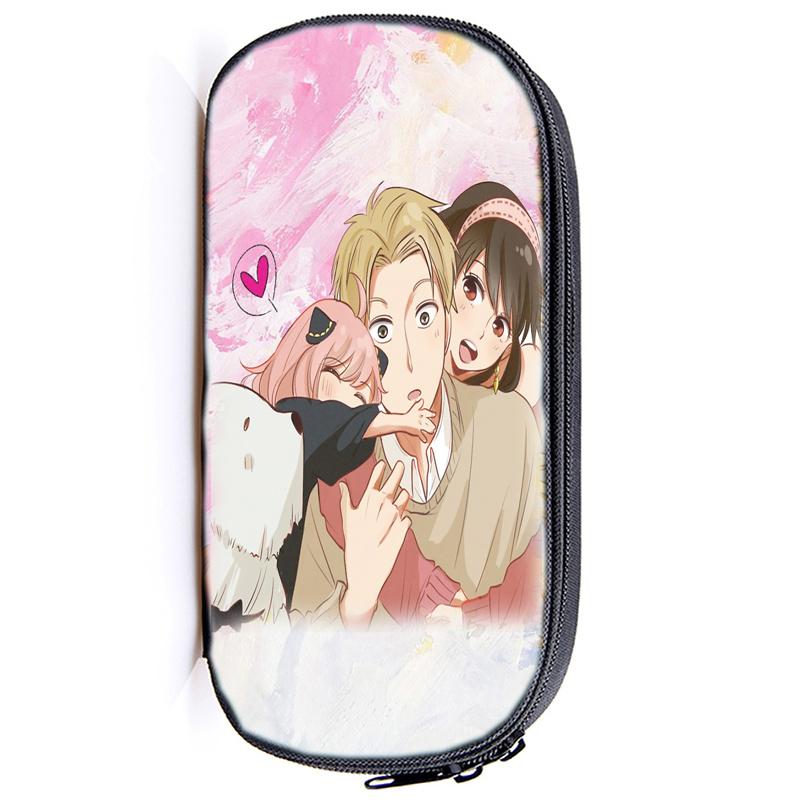Spy X Family Pencil Case Anya Forger Multifunction Pencil Pouch School Supplies Pen Case Stationery Pencilcase