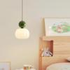 Oeny Nordic Cream Style 3-Light Walnut Pendant Lamp