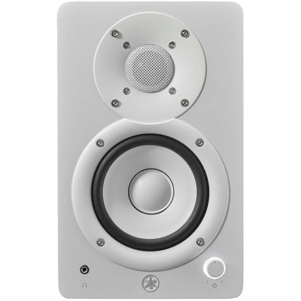 YAMAHA YAMAHA Powered Studio Monitor Speaker Pair Compact White HS4W