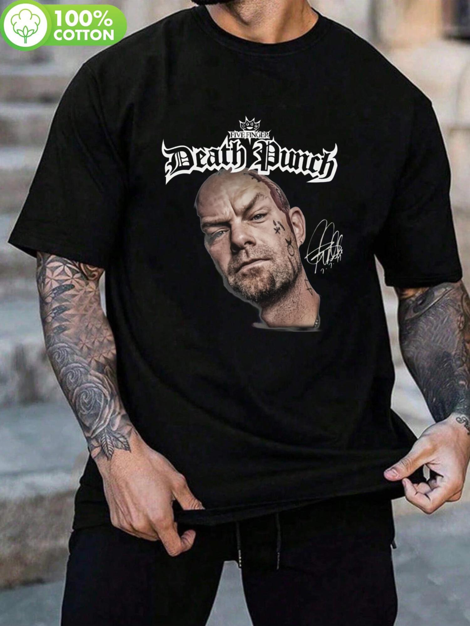 Plus Size Ivan L. Moody Five Finger Death Punch Graphic T... XXXXL