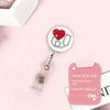 Easy To Pull Buckle Nurse Retractable Badge Reel ID Card Accessories Fashion Nurse ID Card Clips Cute Simplicity