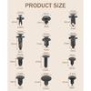 240 Pcs Automotive Clips,Car Retainer Clips,Car Accessories Bumper Clips Car Clips Plastic Rivets Fasteners Push Retainer Kit,Auto Push Pin Rivets