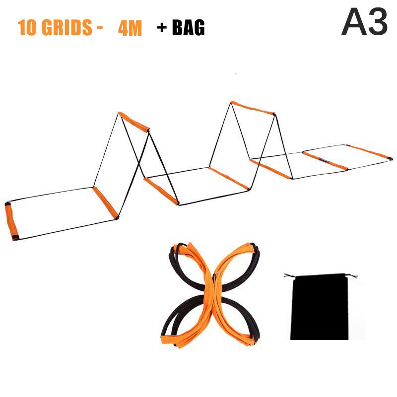 Dual-Purpose Soccer Training Jump Ladder Multifunctional Agility Ladder Speed Training Coordination Footwork Football Equipment