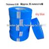 Colored Transparent PVC Heat Shrink Tubing, 43mm Width X 28mm Diameter, Battery Skin Case Protection.