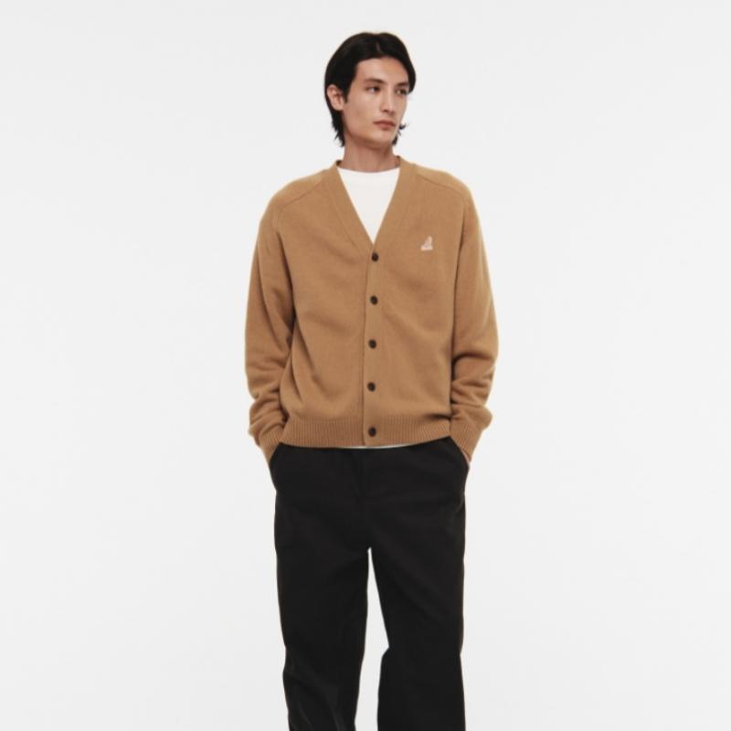 Kangol Classic V Neck Cardigan Beige 1905