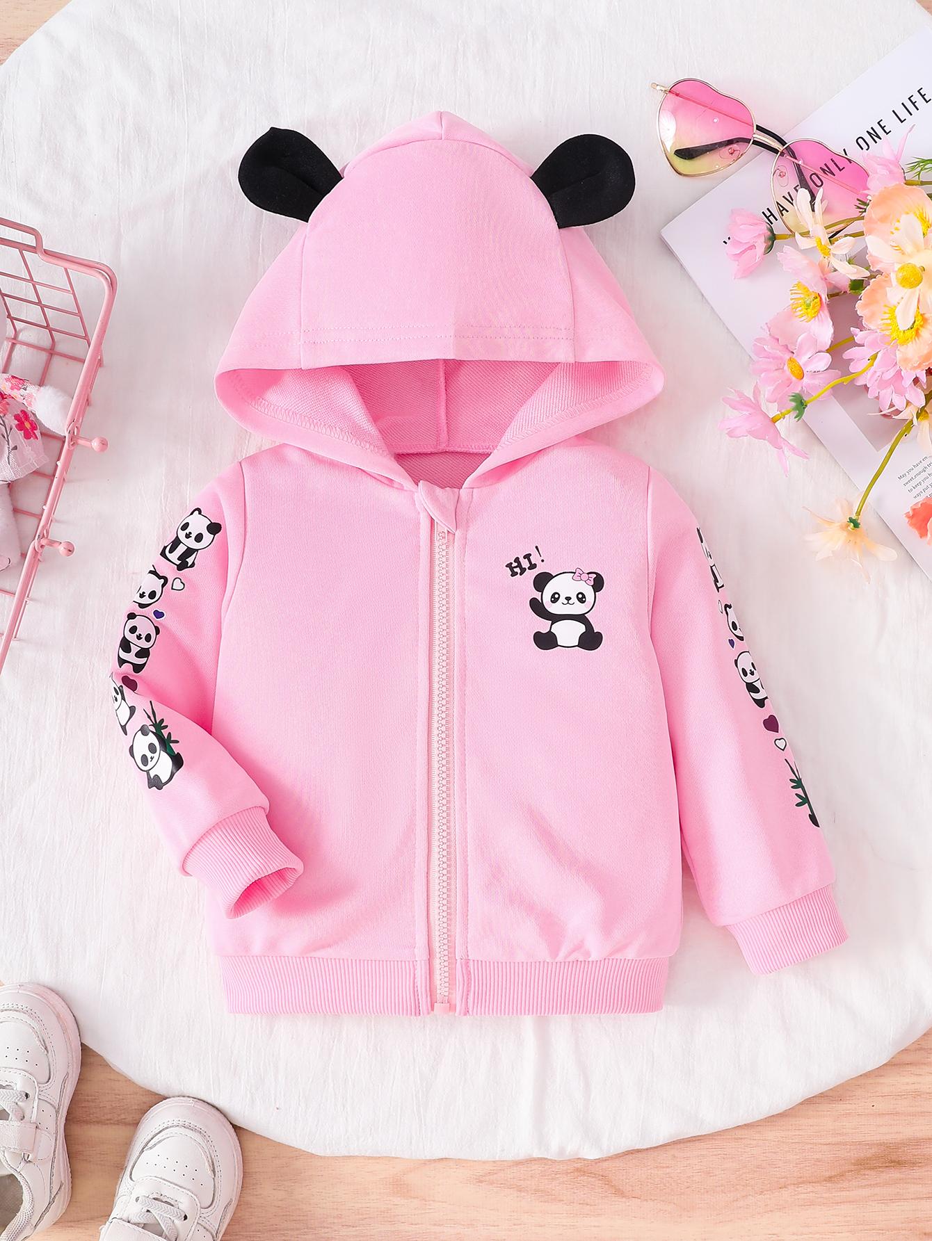 

Пальто для девочек, топы с длинным рукавом с принтом, детская зимняя одежда 9 розовый