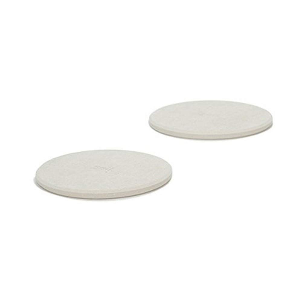 

Soil Diatomaceous Earth Coaster Light Circle Set of 2 белый