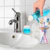 Refillable Glass Mouthwash Dispenser With Lid - 5.07/8.79Oz Clear Bathroom Countertop Container For Easy Portability