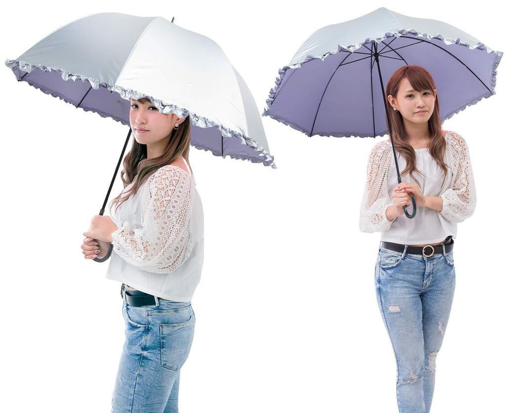 Block Out the A Cute Parasol for Both Sunny and Rainy Features a Fabric and UV Protection UV Blocking UPF 60cm Manually Opening Sun! Dome-shaped Days.