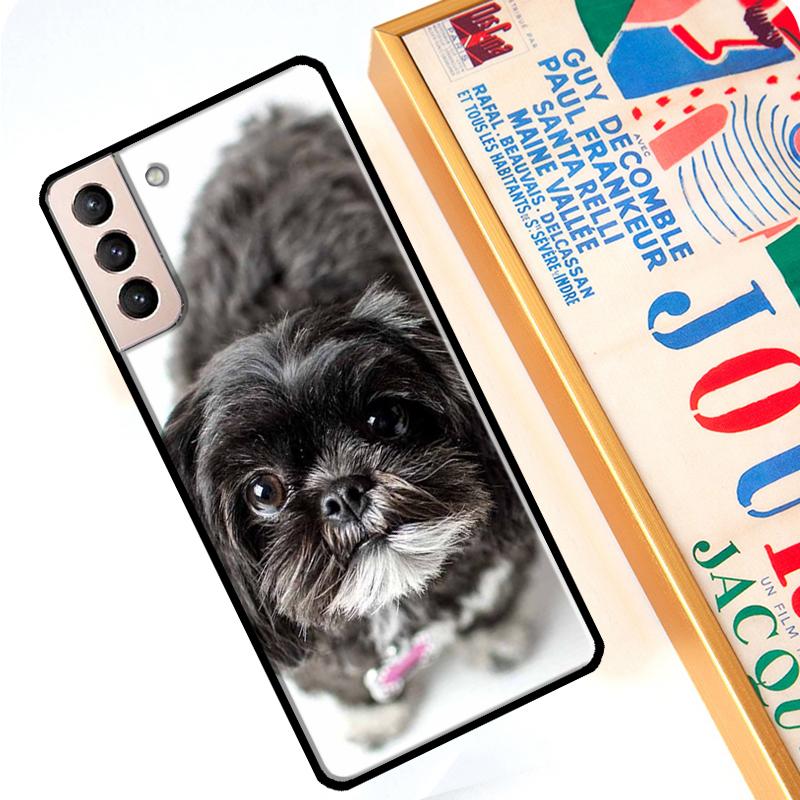 Shih Tzu Puppy Dogs Case For Samsung Galaxy S22 Ultra S8 S9 S10 Note 10 Plus Note 20 S21 Ultra S20 FE Cover