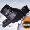 Winter Cycling Gloves Men's Motorcycle Winter Outdoor Waterproof And Cold Protection Pile Thick Riding Electric Car Warm Gloves