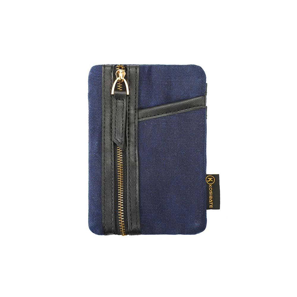 

Zippered Pocket Mini EDC Organizer Waxed Canvas EDC Tools Storage Bag Outdoor Camping синій