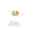 Yhpup Ocean Style Adjustable Metal Shell Open Ring High Quality Plated for Women 316L Stainless Steel Summer Trendy Jewelry Gift